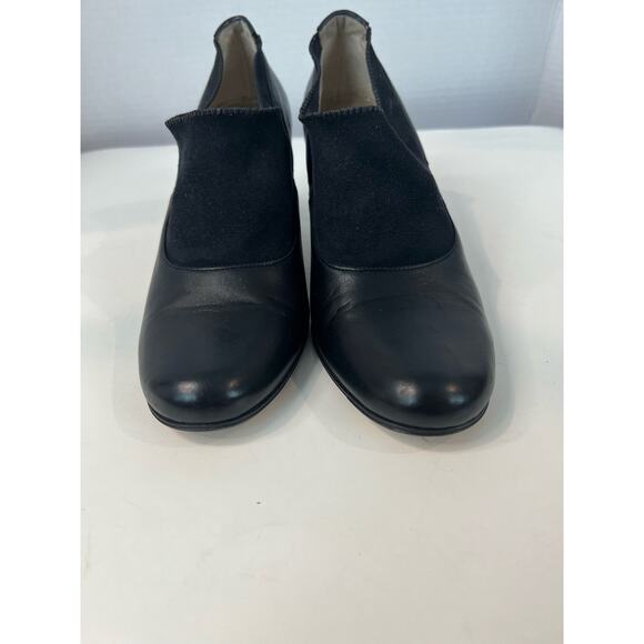 Taryn Rose Women’s Leather Black Stretch Slip On Shoes Italy  38.5 (8)US - Picture 4 of 9